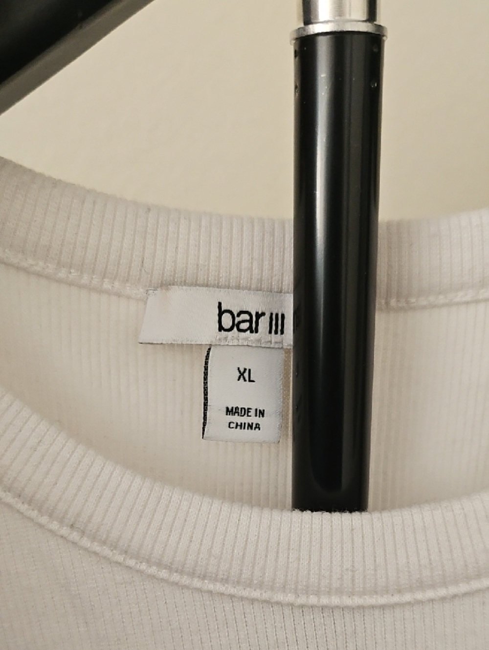 Bar III White Ribbed Tank Bodysuit - Picture 2 of 5
